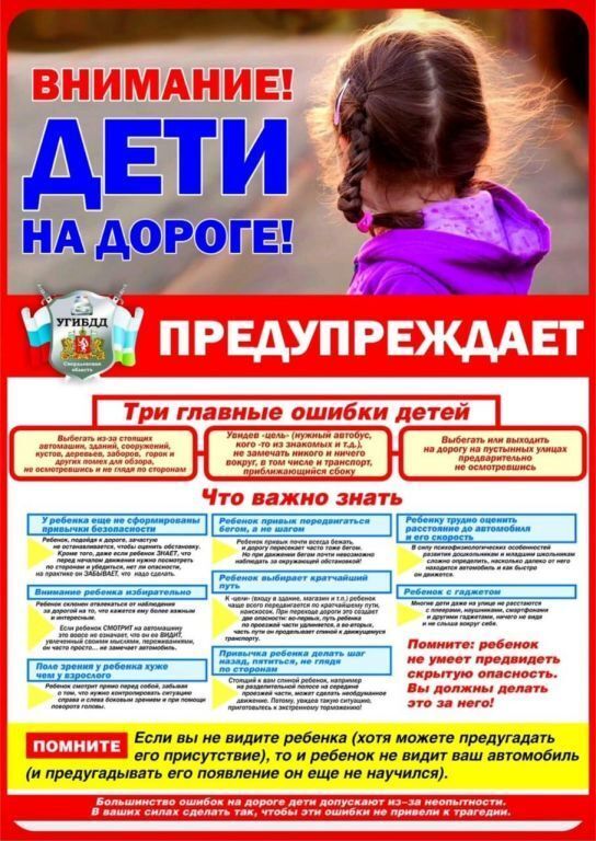 Внимание! Дети на дороге!
